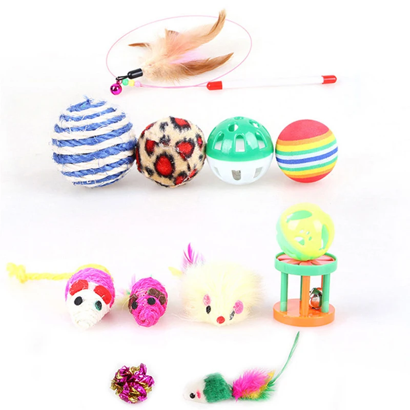 New Pets Cat Toys Mouse Shape Balls Shapes Kitten Love New Pet Toy Cat Channel Funny Cat Stick Mouse Interactive Play Supplies 