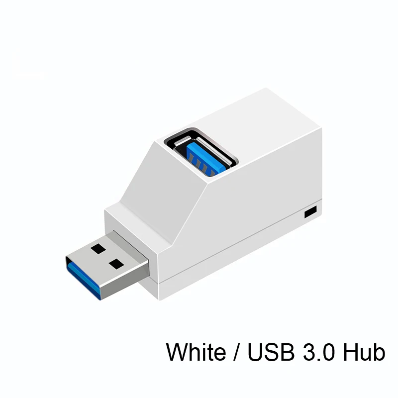 USB C адаптер высокоскоростной концентратор данных U диск кард-ридер для iPhone Xiaomi samsung компьютер PC многопортовый 3 порта USB 3,0 удлинитель - Цвет: White USB 3.0 HUB