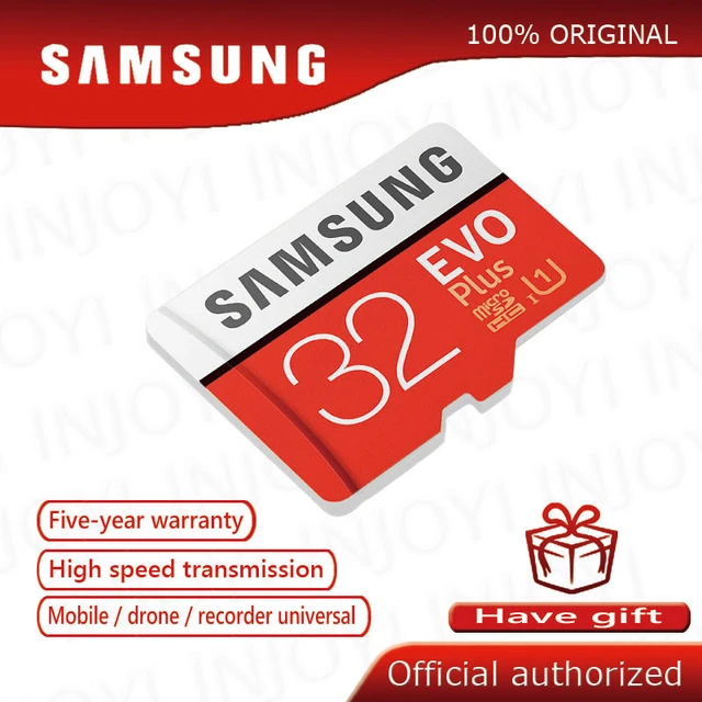 Samsung 32 Go Carte mémoire EVO Plus Micro SD Classe 10 avec