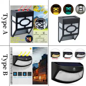 

LED Solar Lamp Outdoor Waterproof Solar Step Light Garden Courtyard Road Landscape Fence Path Stair Deck Solar Wall Light