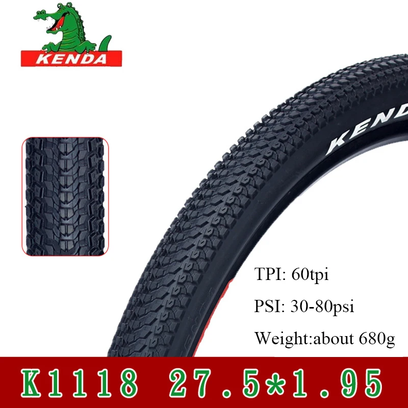 27.5X1.95 60tpi KENDA велосипедные шины 27,5*1,5 27,5*1,75 27,5*1,95 27,5*2,1 60TPI стальная проволока шины 30TPI Мягкие боковые шины для горного велосипеда - Цвет: 27.5X1.95 60tpi