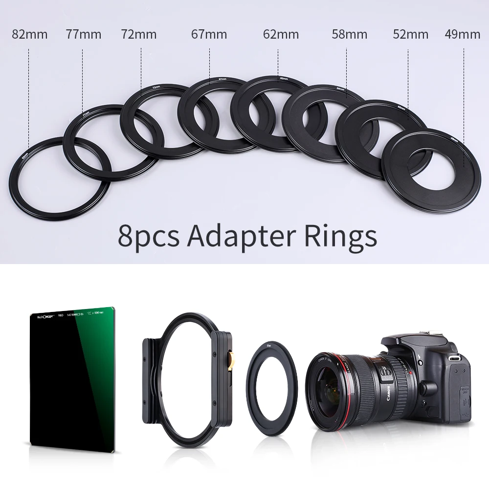 K & F Concept Nd1000 + GND8 簢 ,  , ߼ е ,  Ȧ 1 ,    8 