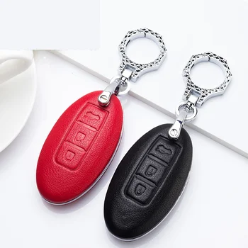 

Car Key Protection Case Cover for Nissan Infiniti Qashqai X-Trail kicks Tiida Murano Juke Rogue T32 T31 J11 J10 Car Keyring