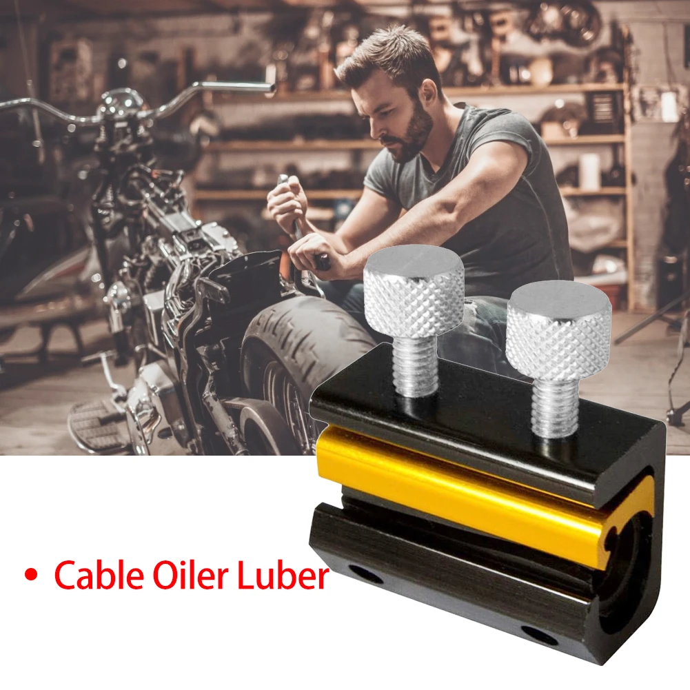 Dual Cable Lube Luber Lubricator Clutch Throttle Line Oiler Motorcycle