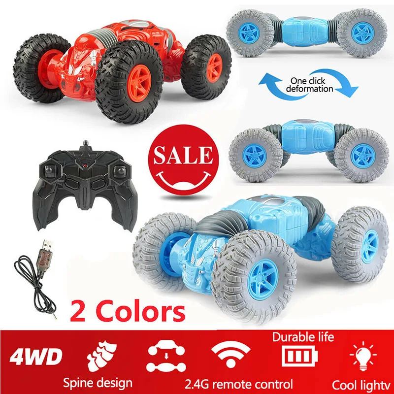 

4WD RC Cars Off-Road Stunt Vehicles Rock Crawler 2.4Ghz Racing Car Kids Children Toy Gift