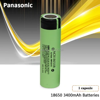 

Panasonic 100% original brand new 3.7v 18650 3400mah lithium Rechargeable battery NCR18650B For Flashlights brakes computers