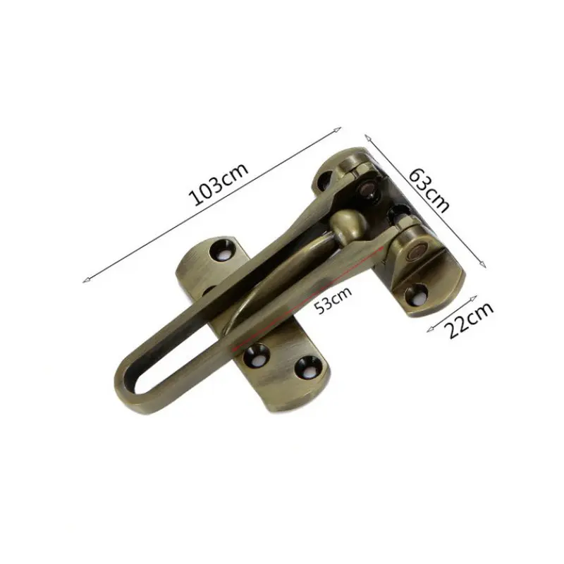 Замок дверной с защелкой из цинкового сплава удобный Противоугонный замок для