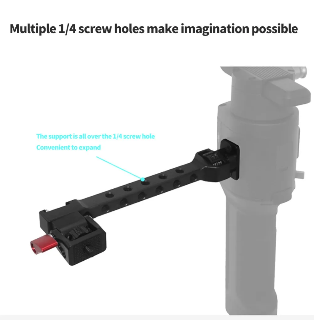 Gimbal Monitor Display Halterung für DJI Ronin S SC Zhiyun WEEBILL Handheld Stabilisator Video Licht Mikrofon ColdShoe Schraube – Detail 6