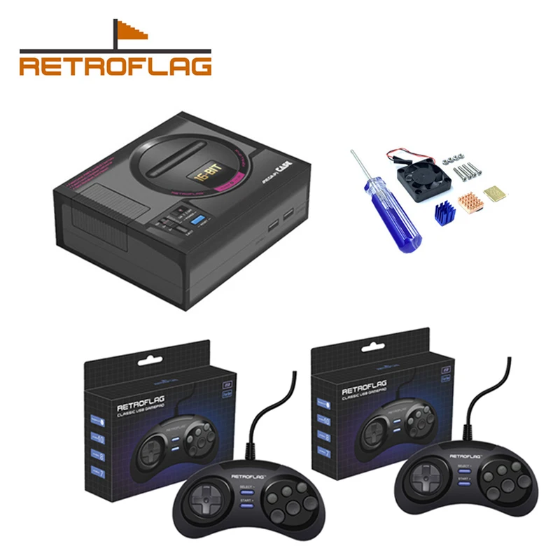Классический игровой чехол Retroflag MEGAPi с проводным USB контроллером геймпад для