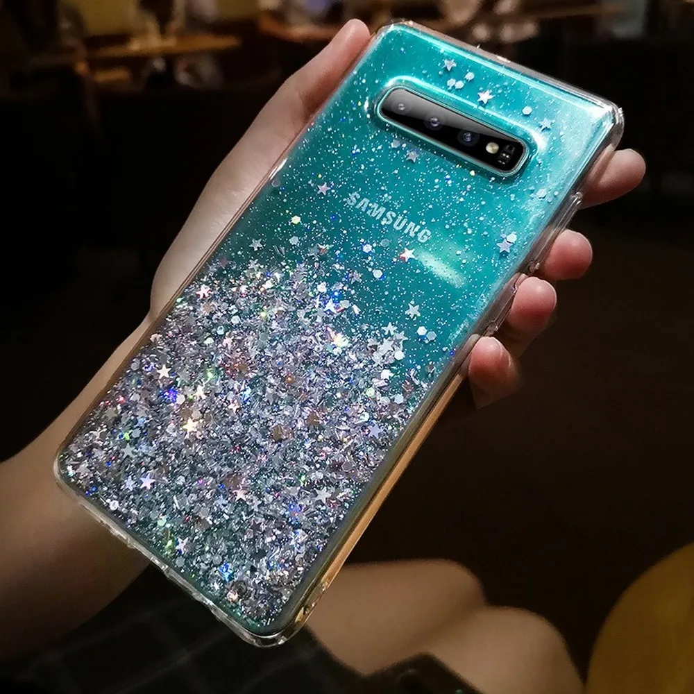 Ударопрочный чехол-бампер из закаленного стекла для телефона Samsung Galaxy S8 S9 S10 10E Lite
