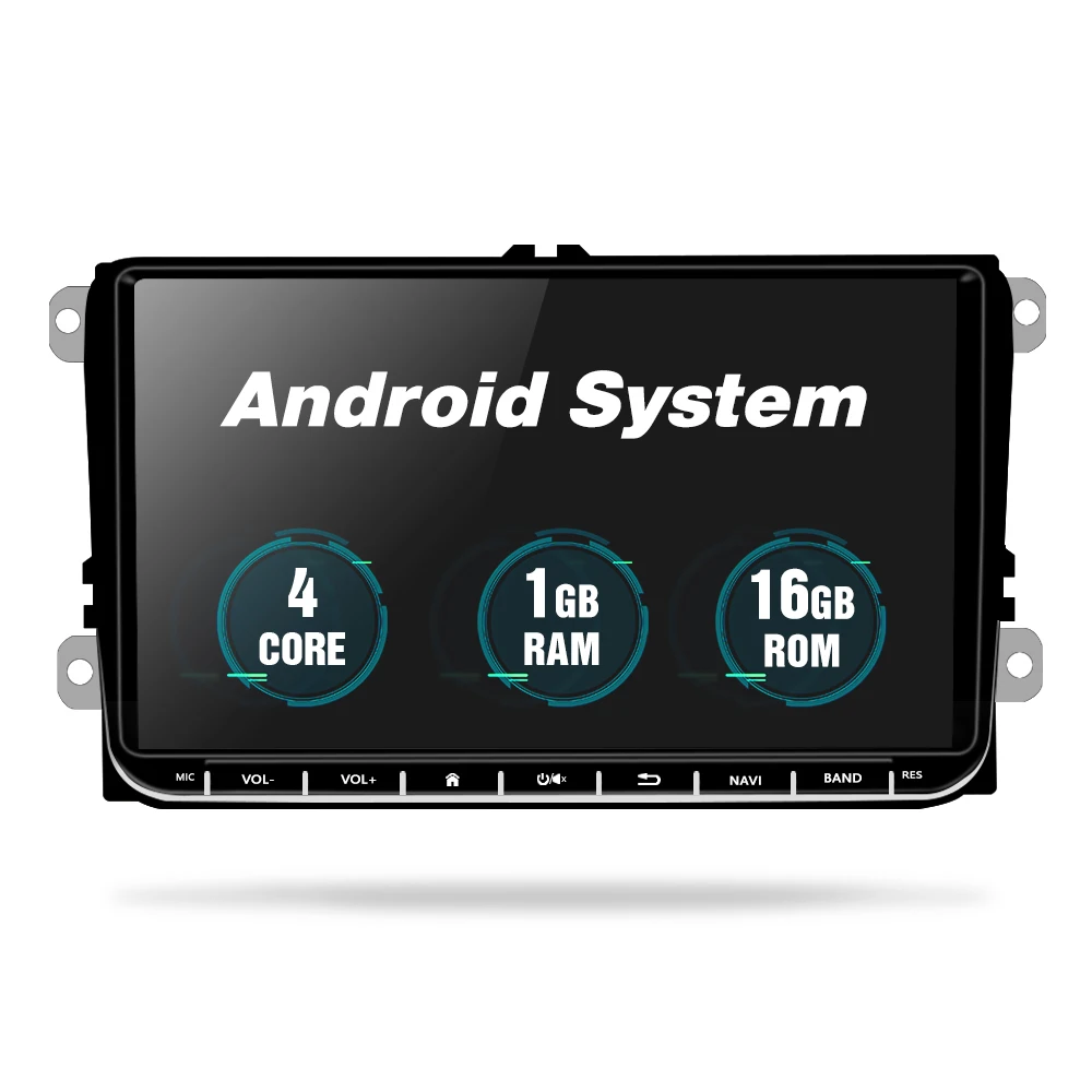 Cheap Podofo Car Radio Android GPS Navigation Multimedia Player 2 Din 9" Touch Screen Bluetooth WIFI MP5 Audio Stereo For Golf Polo VW 3
