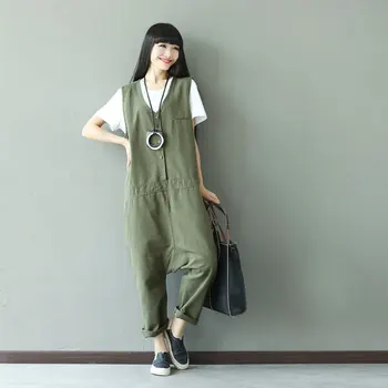 

Lady Personality Jumpsuit Women Solid Color Jumpsuit Summer 2020 Loose Button Rompers Womens Casual Jumpsuit