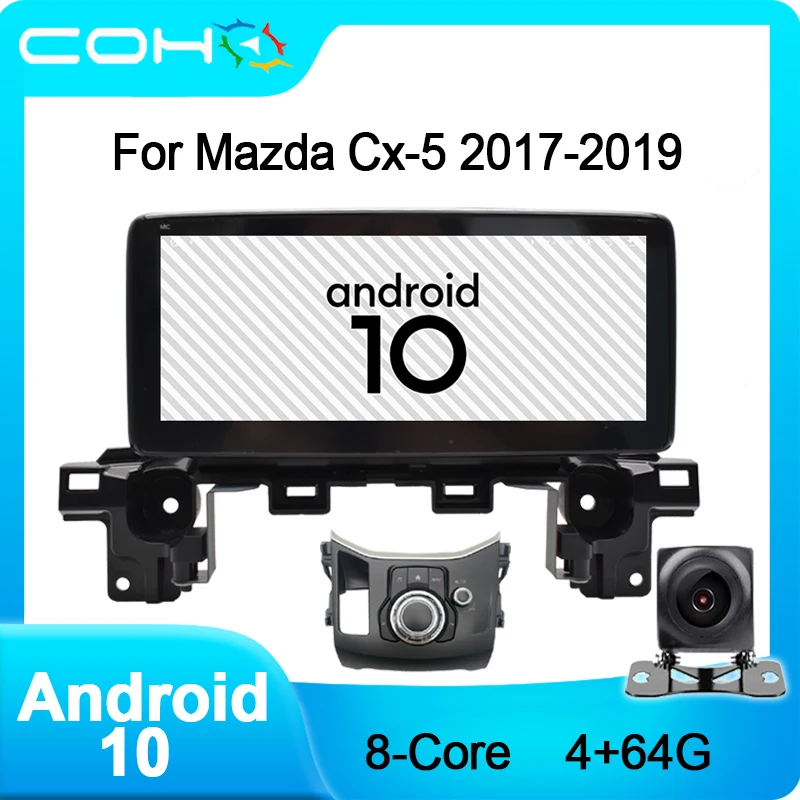 Автомобильный навигатор COHO для Mazda Cx 5 2017 2019 Gps Dvd радио Android 10 0 Восьмиядерный процессор 4 + 64