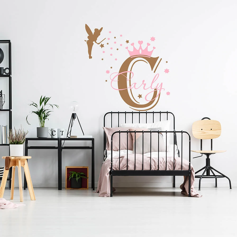 design 1 Стикер на стену для маленьких девочек и мальчиков Nursey комната под заказ имя мульти-стиль настенный Декор украшение дома милый многоцветный мультфильм - Цвет: design 1