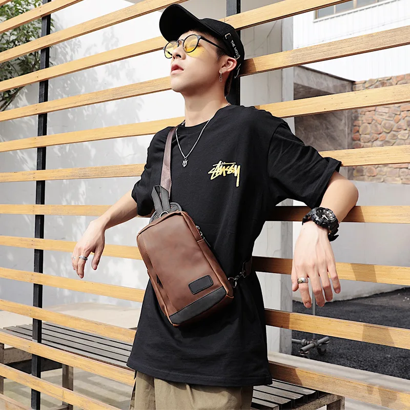 Leisure Messenger Bag Small Bag Men's Multifunctional Sports Chest Bag