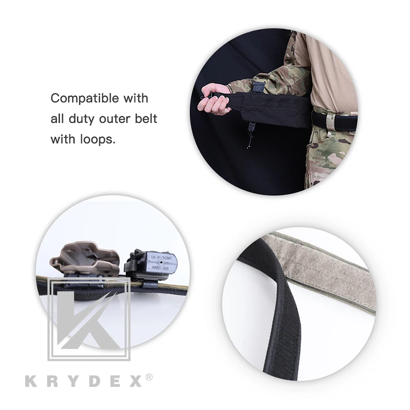 Внутренний ремень с крючком без застежки Krydex 1 5 дюйма крючок петля тактический