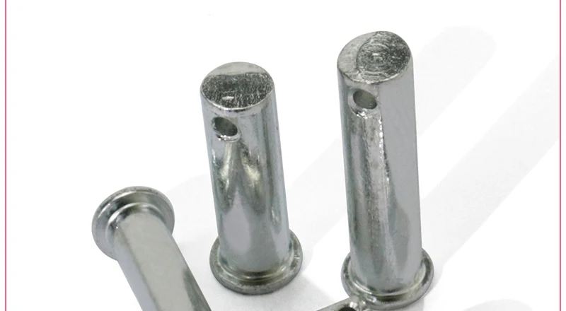 M8 M10 M12 Clevis Pins with Head Carbon Steel with Zinc Plat Shaft Flat Head with Hole Positioning Pins Cylindrical Pin Bolt Pin