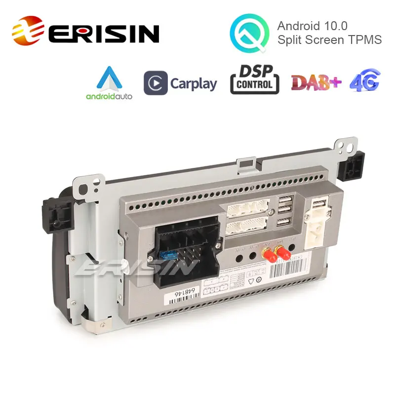 Erisin 8-Cœurs 10.25 Pouces Android 12 Autoradio pour Audi Q5