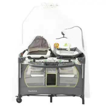 

Crib Splicing Big Bed Newborn Multi-functional Portable Foldable Cot Baby Bb Bed