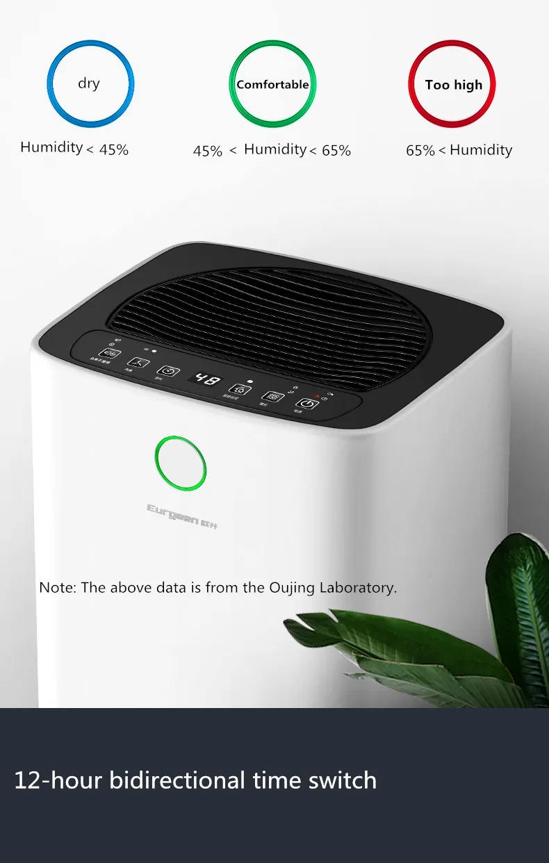 Интеллектуальный осушитель поглотитель влаги очиститель воздуха для дома 12л/д немой спальни подвал высокой мощности осушитель