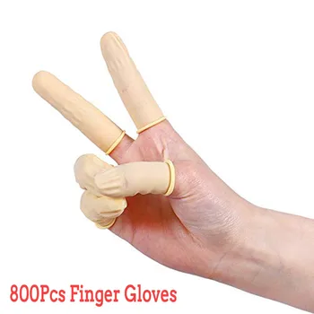 

800 PCS Latex Finger Golves Disposable Latex Finger Cots Rubber Fingertips Protective For Cleaning Home Kitchen Accessories