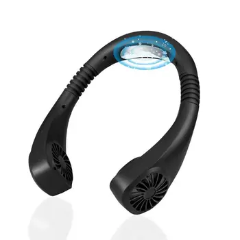 

Portable Air Conditioner Mini Cooler Fan 3 Speeds Personal Cooling System Necklace, USB Rechargeable Super Quiet Working