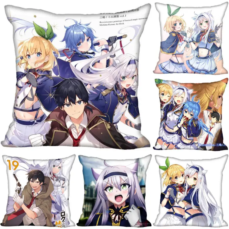 Rokudenashi Majutsu Koushi To Kinki Kyouten Pillow Cover Bedroom Home Decorative Pillowcase Square Zipper Cases 0918 | Дом и сад
