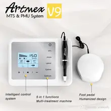 Artmex V9 Digital 5 in 1 Permanent Makeup Tattoo Machine Eyes Rotary Pen MTS PMU