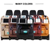Car Seat Back Organizer Pu Leather Pad Bag Car Storage Organizer Foldable Table Tray Travel