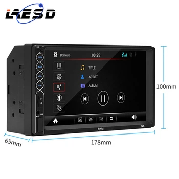

7" Autoradio 2Din Car Radio Touch Screen Car Audio Multimedia MP5 Stereo Bluetooth USB Reverse camera MP5 player N6 New Arrival