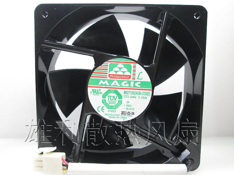 

1PCS NEW MGT12024UB-O38(E) 24V 1.10A 12CM Motor protection cooling fan Original