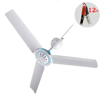 

Universal Household 12V Ceiling Fan Air Cooler Hanging Tent Fans with 2.4m Cable for Home Bed Camping Outdoor Office