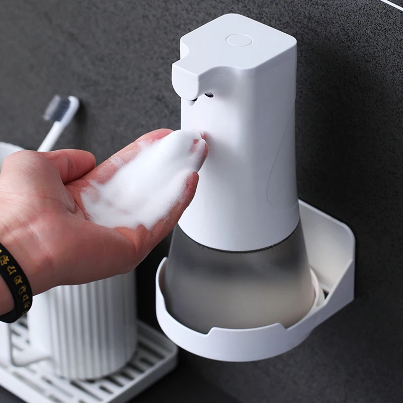 

Automatic Soap Foam Dispenser 350ml Liquid Soap Shampoo Foaming Machine Hand Wash USB Rechargeable Soap Dispenser with Bracket