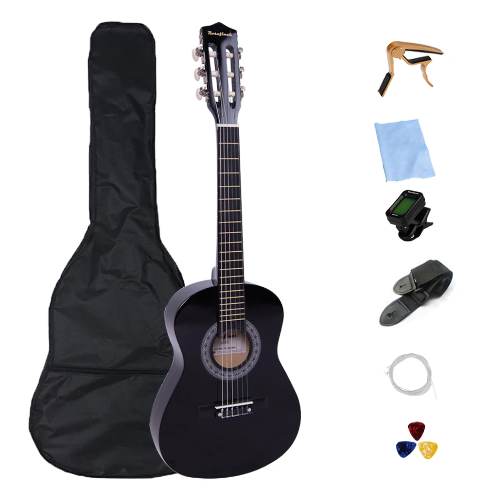 30 Inch Classical Guitar Child Guitarra 6 String Wooden Home-schooling Performance Beginner Capo Strings Picks Tuner CGT301 guitar capo acoustic guitar classical guitar