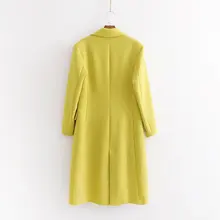 Kp56 Осень стиль ряд орнамент унисекс пальто женское