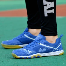 Профессиональная мужская и женская Нескользящая дышащая обувь для настольного тенниса, уличные спортивные кроссовки для тренировок, износостойкая спортивная обувь 36-45