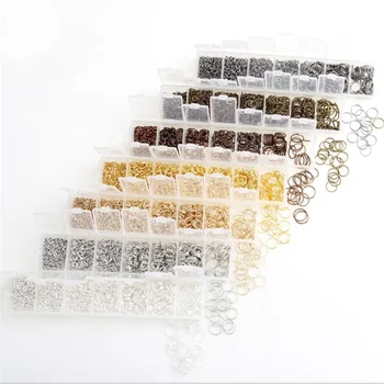 

1box 3/4/5/6/7/8/10mm Jump Rings Split Rings Link Loops Connectors For DIY Jewelry Finding Making Accessories Wholesale