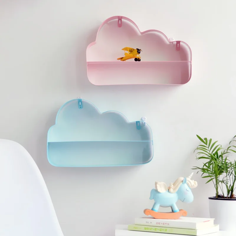 Ins Cloud shape настенные полки Держатели для хранения для детей спальня милый Многофункциональный Домашний Настольный Декор настенный подвесной стеллаж