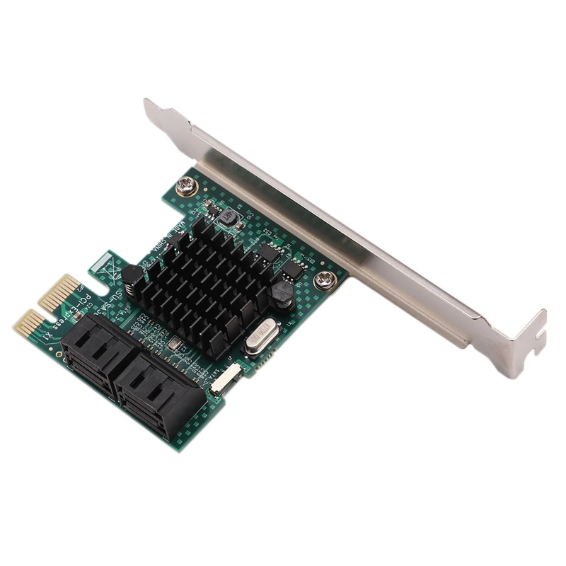 SA3004 4 порта 6G PCI-E для SATA3.0 Riser Card PCI Express для SATA 3,0 Miner SSD IPFS адаптер с большим радиатором для майнинга BTC