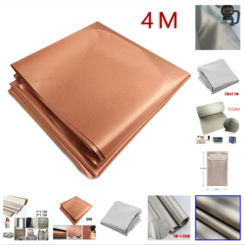 200cm Faraday Fabric RFID Shielding Block WiFi/RF Anti-Radiation Conductive  Magnetic Copper/Nickel EMF Protection Cloth - AliExpress
