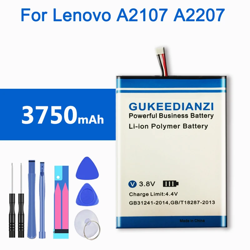 3750mAh BL195 For Lenovo A2107 A2207 L12T1P31 Powerful Tablet Li-ion Polymer Battery