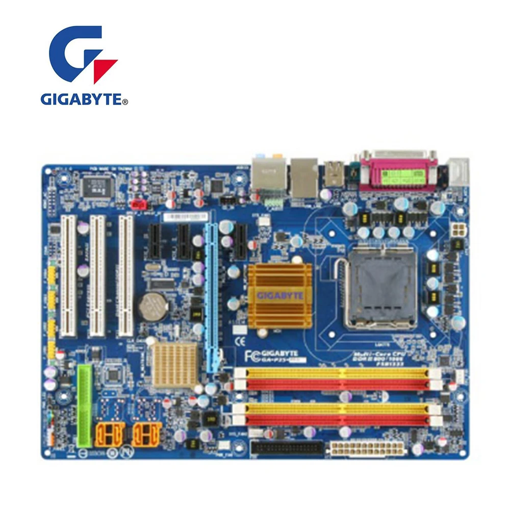Материнская плата для GIGABYTE GA-P35-DS3L Socket LGA 775 DDR2 Intel P35 оригинальная б/у материнская
