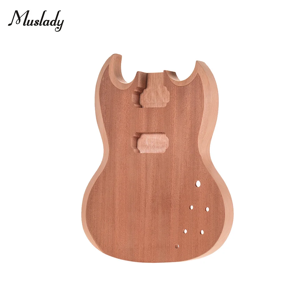 

JB-T02 Unfinished Guitar Body Platane Wood Blank Electric Guitar Acoustic Barrel for JB Style BassGuitars DIY Parts