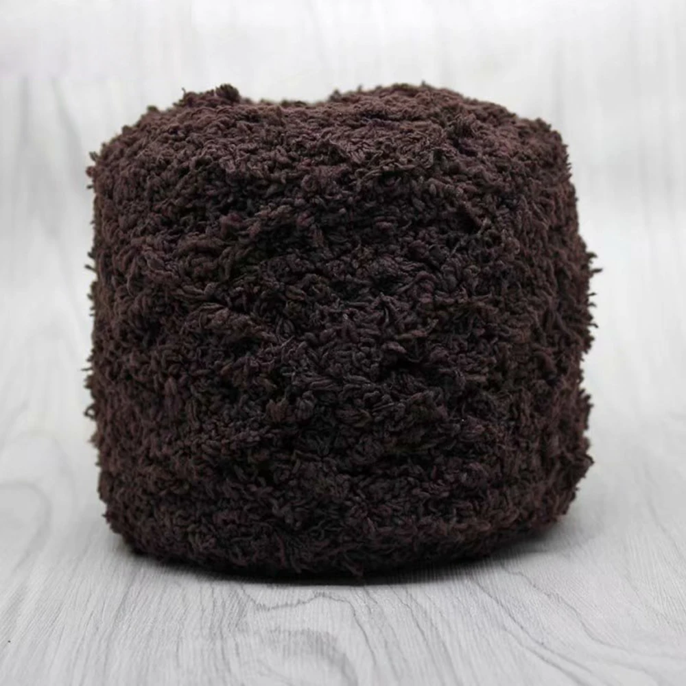 100G Warm And Soft Natural Hand-woven Wool 3PLY Coral Cashmere Cashmere Plush Fluffy Yarn Fabric Ribbon Wool Knitting Supplies - Цвет: 35