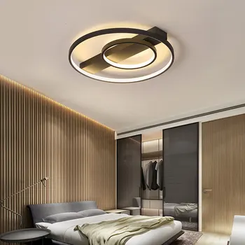 

Chandelierrec Modern LED chandeliers round circle lamp for living room AC85-265V home lighting low Ceiling Chandeliers