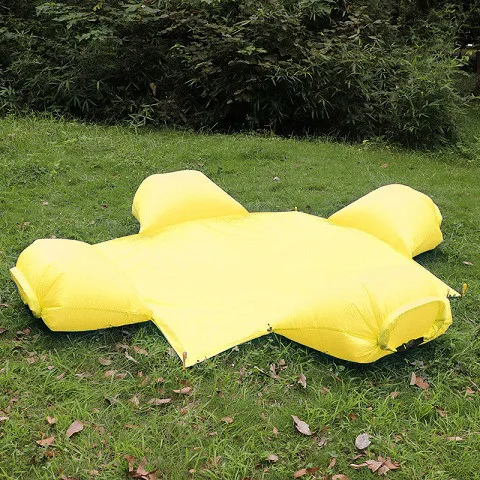 Новая Водонепроницаемая воздушная подушка коврик для пикника Открытый пляж с подушкой портативная влажная Подушка с diking пляжный коврик с искусственной травой - Цвет: 4 people yellow