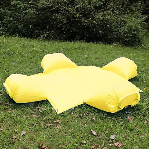 4 people yellow Новая Водонепроницаемая воздушная подушка коврик для пикника Открытый пляж с подушкой портативная влажная Подушка с diking пляжный коврик с искусственной травой - Цвет: 4 people yellow