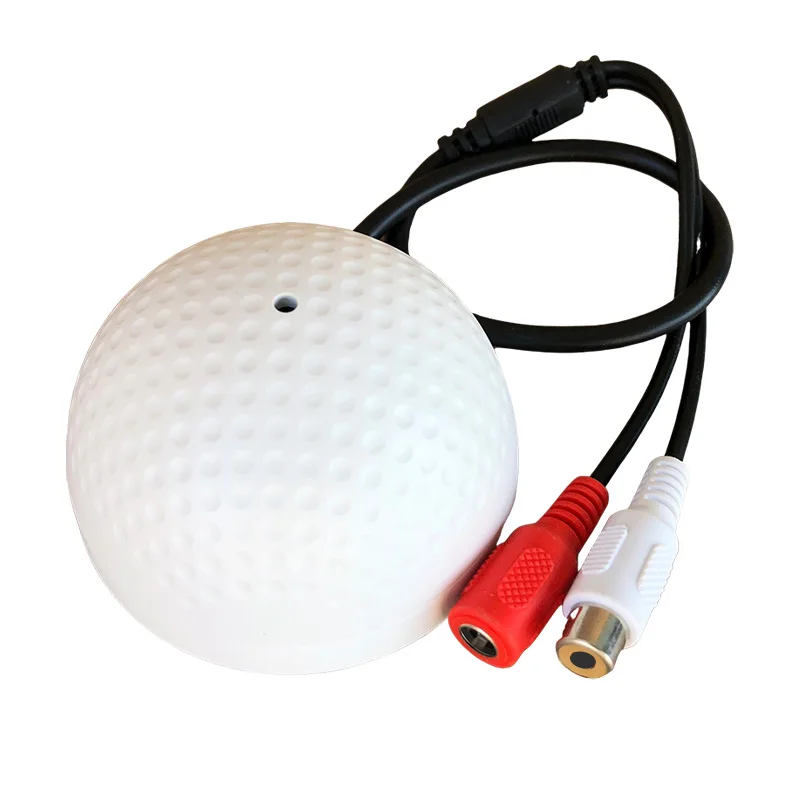 Micrófono de monitoreo de Audio de alta calidad, micrófono de pastilla de sonido para videovigilancia, cámara IP de seguridad, preamplificador incorporado, voz con cable