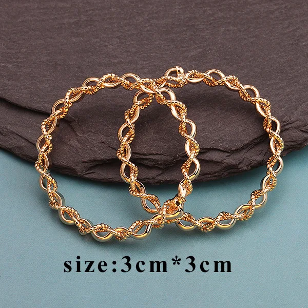 GUFEATHER M568, 18K золото, ювелирные аксессуары, изготовление ювелирных изделий, серьги-гвоздики, ручной работы, ювелирные изделия, diy серьги кулон, 10 шт./лот - Цвет: M56806