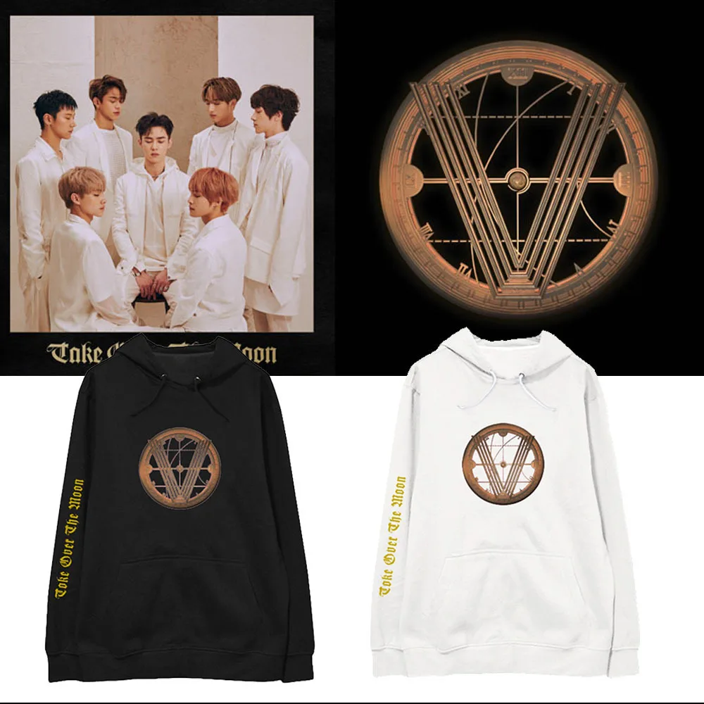 Новая корейская мода Kpop Wayv альбом захват Луны тот же пуловер с принтом толстовки